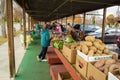 Shoppers at the Historic Salem Farmers Market Royalty Free Stock Photo